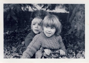 Abigail Garner and her brother, 1975